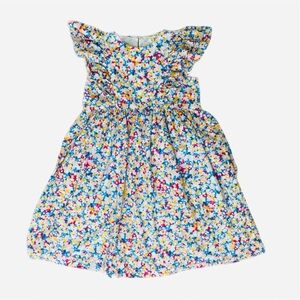 Tucker+Tate Girls Floral Multicolored Ruffle Dress Size 8